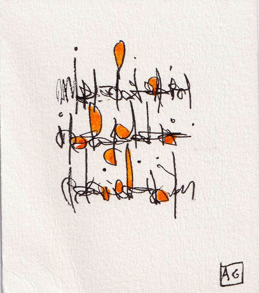 ecriture asemique venant du haiku arthypnotique